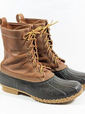 LL Bean Mens Duck Boots Maine Size 12 M